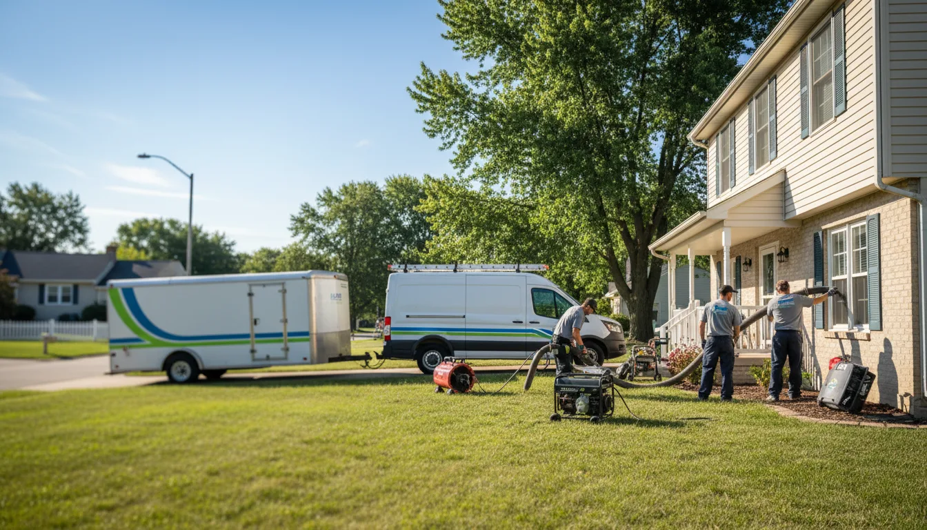 Flooded Basement Restoration And Cleanup With Repair in Bedford, IA near me